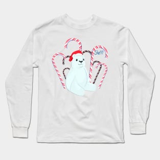 Candy Cane Bear Long Sleeve T-Shirt